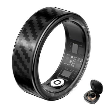 SY02 Inel inteligent cu model din fibră de carbon - Dimensiune: 17.4mm