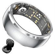 Monitor de sănătate SY15 Smart Ring cu alerte prin vibrații - Mărimea 12 - Argintiu
