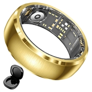 Monitor de sănătate SY15 Smart Ring cu alerte prin vibrații - Mărimea 13 - Auriu