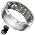 Monitor de sănătate SY15 Smart Ring cu alerte prin vibrații - Mărimea 8 - Argintiu