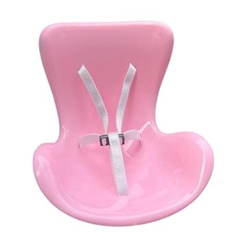 Scaun auto de siguranță pentru păpușa Labubu 17cm - roz