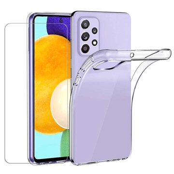 Husă TPU și Geam Protecție Ecran - 9H - Samsung Galaxy A52 5G/A52s 5G - Saii 2-în-1