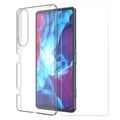 Husă TPU și Geamuri Protecție Ecran - 9H - Sony Xperia 1 IV - Saii 2-în-1