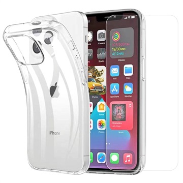 Husă TPU și Geamuri Protecție Ecran - 9H - iPhone 13 Pro - Saii 2-în-1