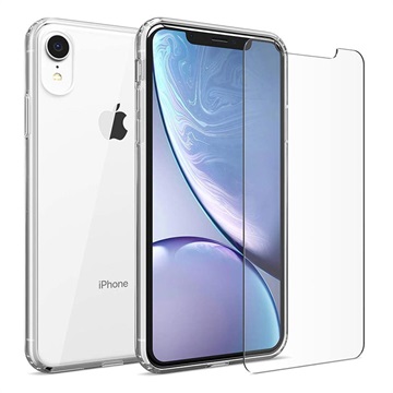 Husă TPU și Geamuri Protecție Ecran - 9H - iPhone XR - Saii 2-în-1