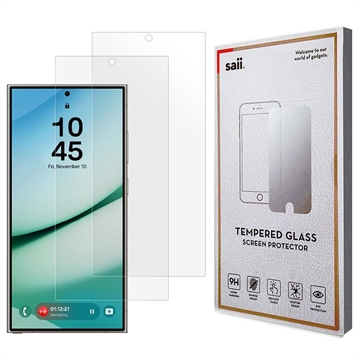 Geam Protecție Ecran Samsung Galaxy S26 Ultra - Saii 3D Premium - 2 Buc.