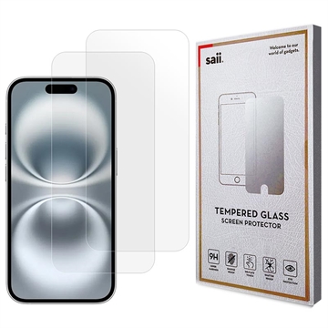 Geam Protecție Ecran iPhone 17 - Saii 3D Premium - 2 Buc.