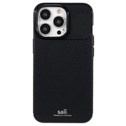 Husă TPU iPhone 13 Pro Max - Saii Fibra de Carbon - Negru