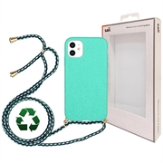 Husă Biodegradabil Cu Șnur iPhone 11 - Saii Eco Line - Turcoaz