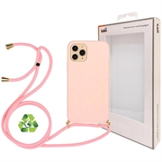 Husă Biodegradabil Cu Șnur iPhone 11 Pro - Saii Eco Line - Roz