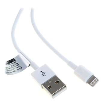 Cablu Lightning / USB  Saii - iPhone, iPad, iPod - 1m - Alb