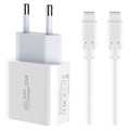 Saii PD Charging Set - 20W, USB-C - EU plug - White