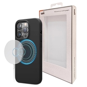 Husa din Silicon Lichid iPhone 15 Pro Saii Premium MagSafe - Negru