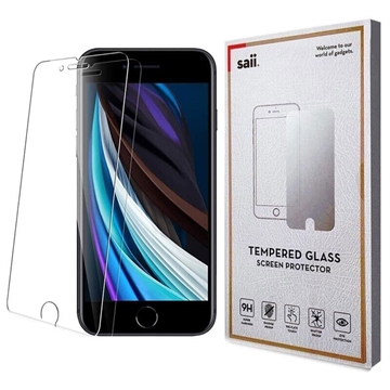 Geam Protecţie Ecran iPhone 6/6S/7/8/SE (2020)/SE (2022) - Saii Premium - 2 Buc.