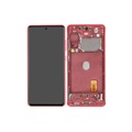 Carcasă Față Și Display LCD Samsung Galaxy S20 FE GH82-24220E - Cloud Red