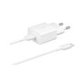 Samsung Fast Travel Charger & USB-C Cable EP-T1510EWE - 15W - vrac - alb