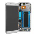 Capac frontal Samsung Galaxy S7 Edge și afișaj LCD GH97-18533B - argintiu
