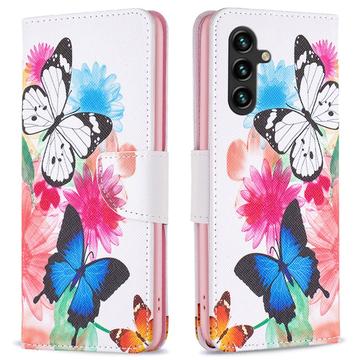 Husă Portofel Samsung Galaxy A05s - Wonder - Fluturi