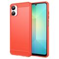 Husă TPU Brushed Samsung Galaxy A06 5G - Fibră de Carbon