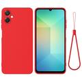 Husă din silicon lichid Samsung Galaxy A06 5G cu curea de mana