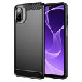 Husă TPU Brushed Samsung Galaxy A07 4G - Fibră de Carbon
