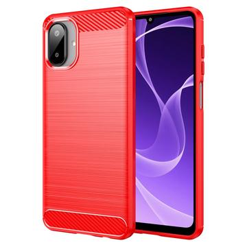 Husă TPU Brushed Samsung Galaxy A07 4G - Fibră de Carbon