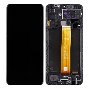 Display LCD GH82-24490A Samsung Galaxy A12 - Negru