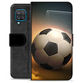 Husă Portofel Premium - Samsung Galaxy A12 - Fotbal