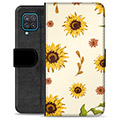Husă Portofel Premium - Samsung Galaxy A12 - Floarea Soarelui