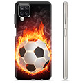 Husă TPU - Samsung Galaxy A12 - Fotbal în Flăcări