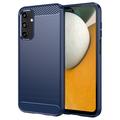 Husă TPU Brushed Samsung Galaxy A15 - Fibră de Carbon - Albastru