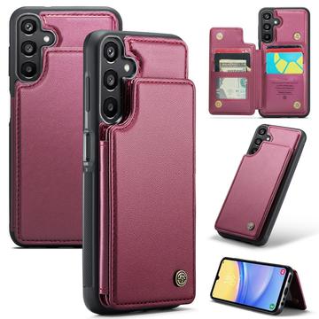 Samsung Galaxy A15 Caseme C22 Case RFID Card Wallet - roșu