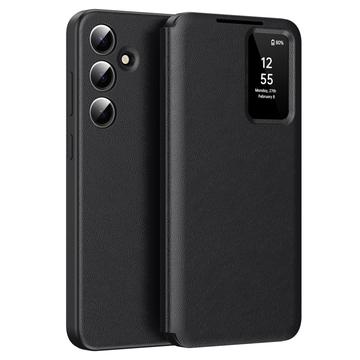 Husă Flip Samsung Galaxy A16 Smart Clear View cu slot pentru card