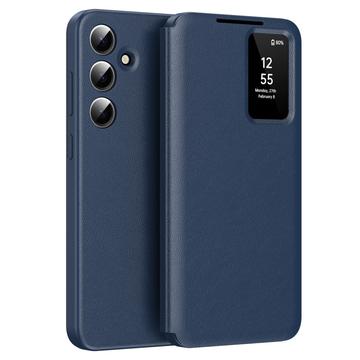 Samsung Galaxy A16 Smart Clear View Husă Flip cu slot pentru card - Sapphire