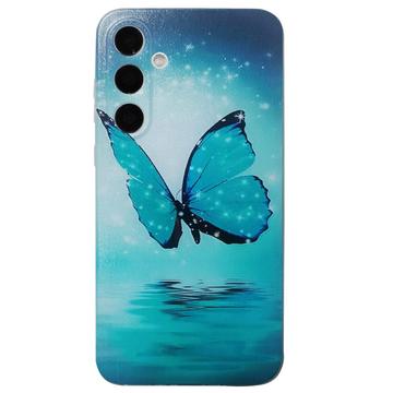 Husă TPU Subțire Stylish Samsung Galaxy A16 - Fluture Albastru