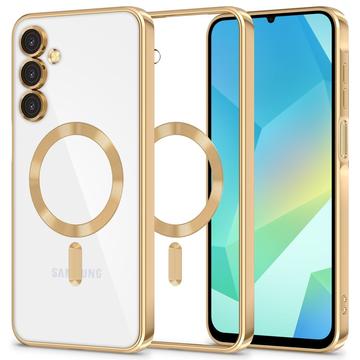 Husă Samsung Galaxy A16 Tech-Protect MagFlex - Compatibilă cu MagSafe - Transparent / Auriu