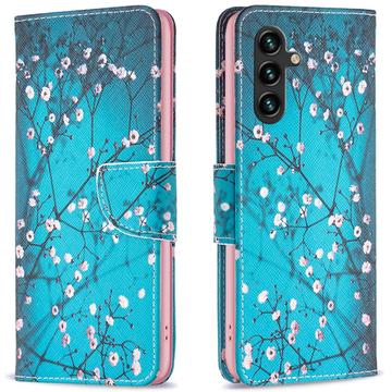 Husă Portofel Samsung Galaxy A16 - Wonder - Flori Albe