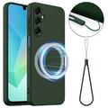 Husă Silicon Liquid  Samsung Galaxy A17 - Compatibila MagSafe - Verde Închis