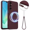 Husă Silicon Liquid Samsung Galaxy A17 - Compatibila MagSafe - Roșu Vin