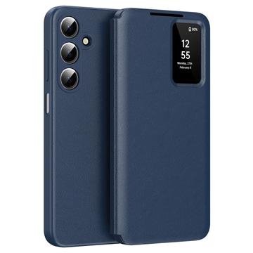 Samsung Galaxy A17 Smart Clear View Husă Flip cu slot pentru card - Safir