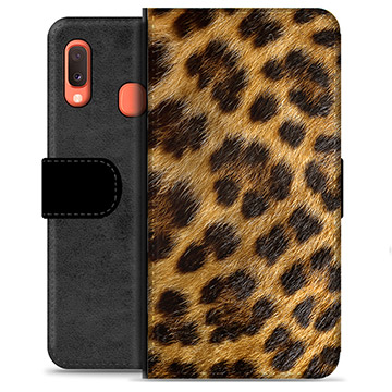 Husă Portofel Premium - Samsung Galaxy A20e - Leopard