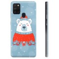 Husă TPU - Samsung Galaxy A21s - Urs Polar Crăciun
