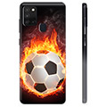 Husă TPU - Samsung Galaxy A21s - Fotbal în Flăcări
