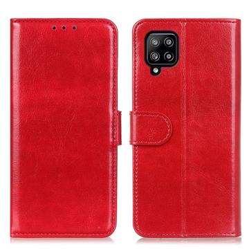 Husă Portofel cu Închidere Magnetică Samsung Galaxy A22 4G - Roșu