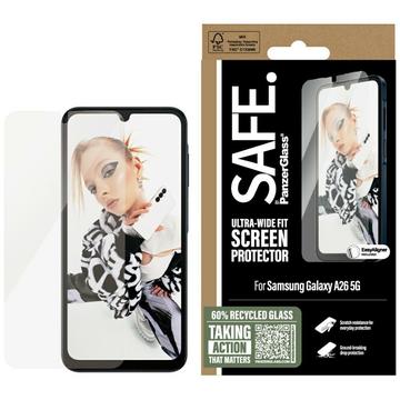 Protector de ecran din sticlă temperată Samsung Galaxy A26 PanzerGlass Safe Ultra-Wide Fit - 9H - Transparent