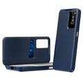 Samsung Galaxy A27 Smart Clear View Husă Flip cu slot pentru card - Sapphire