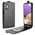 Husă Flip Vertical cu Slot De Card Samsung Galaxy A32 5G/M32 5G - Negru