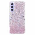 Husă TPU Samsung Galaxy A34 5G - Glitter Flakes - Roz