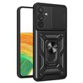 Husă Hibridă Samsung Galaxy A34 5G cu Inel Rotativ cu Ecran pentru Cameră - Negru