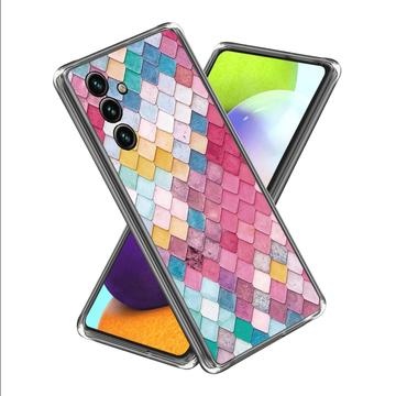 Husă TPU Subțire Stylish Samsung Galaxy A35 - Rombul Curcubeu